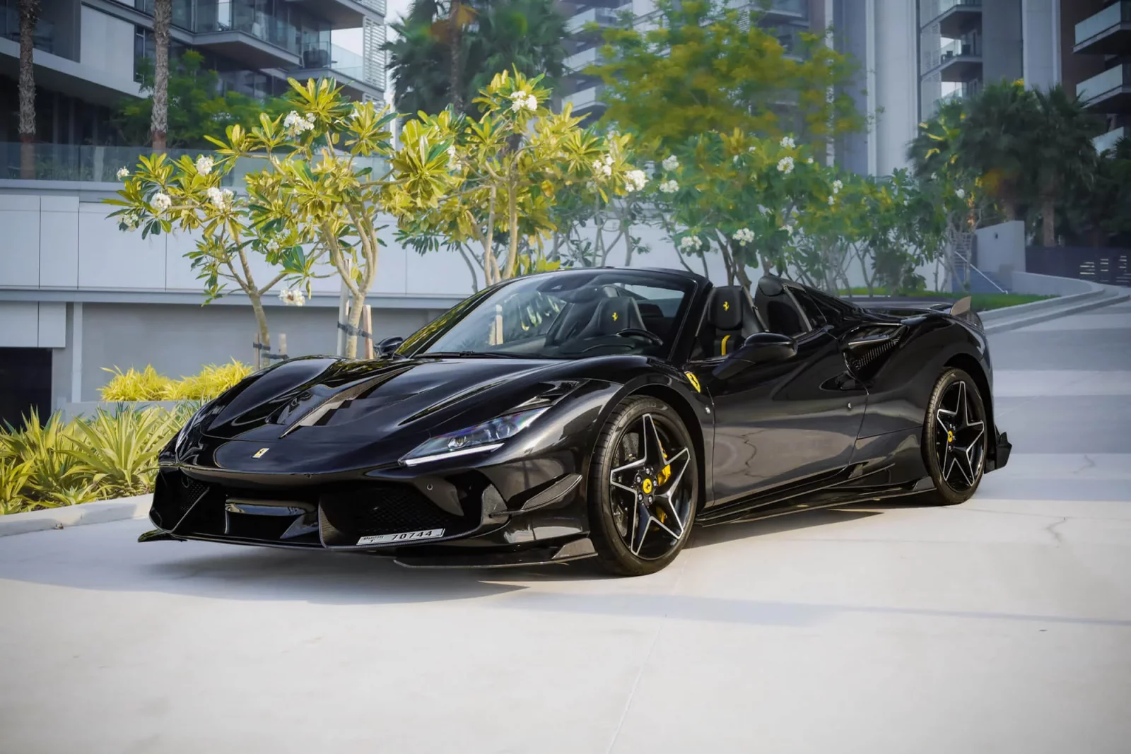 Rent Ferrari F8 Spider  Black 2022 in Dubai