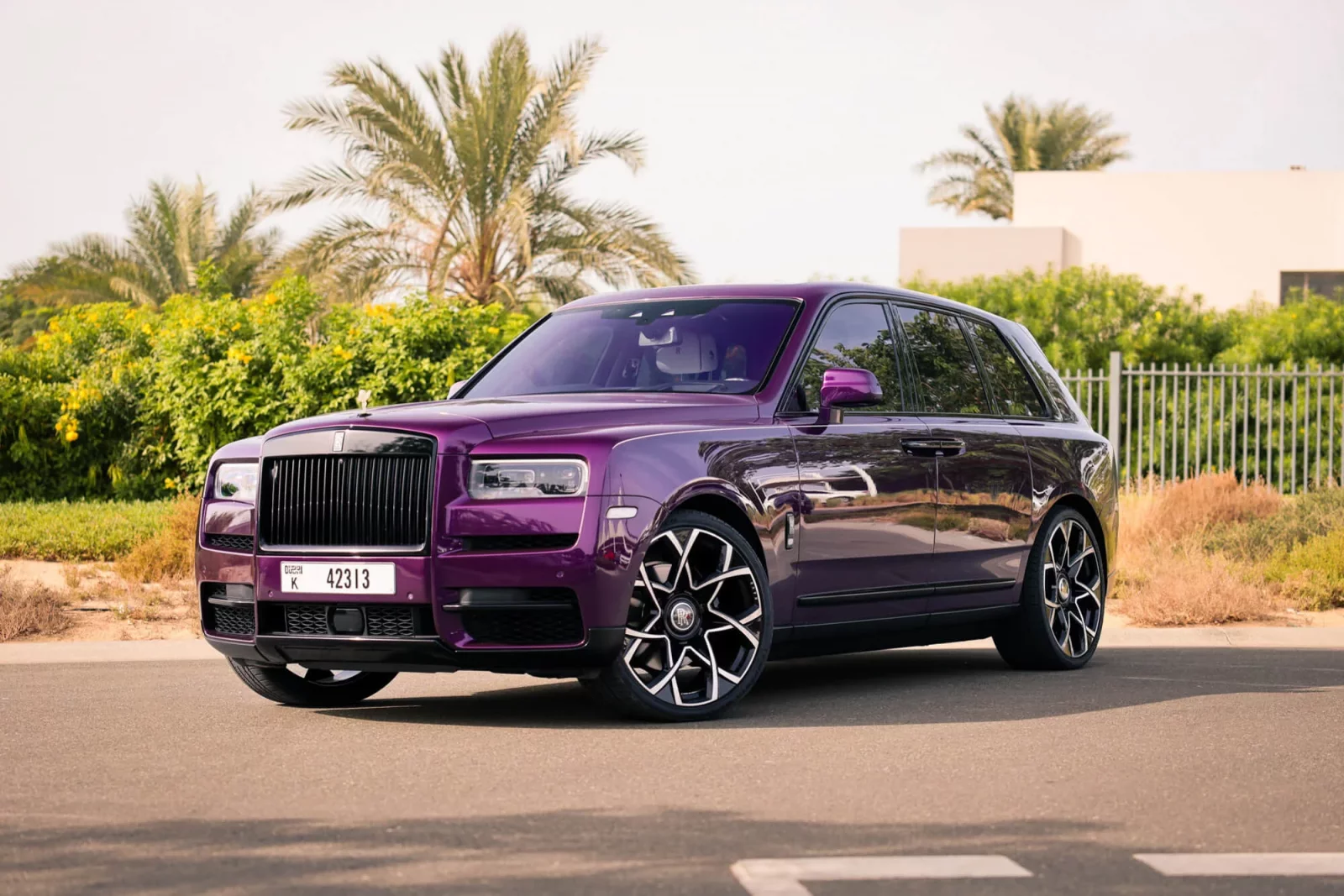 Rent Rolls-Royce Cullinan  Violet 2020 in Dubai